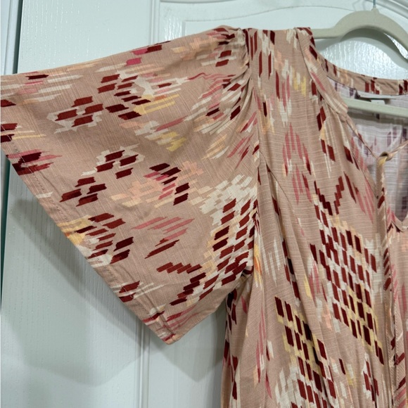 Pink Maxi Dress Southwestern Print Large Knox Rose NWOT - Picture 7 of 12